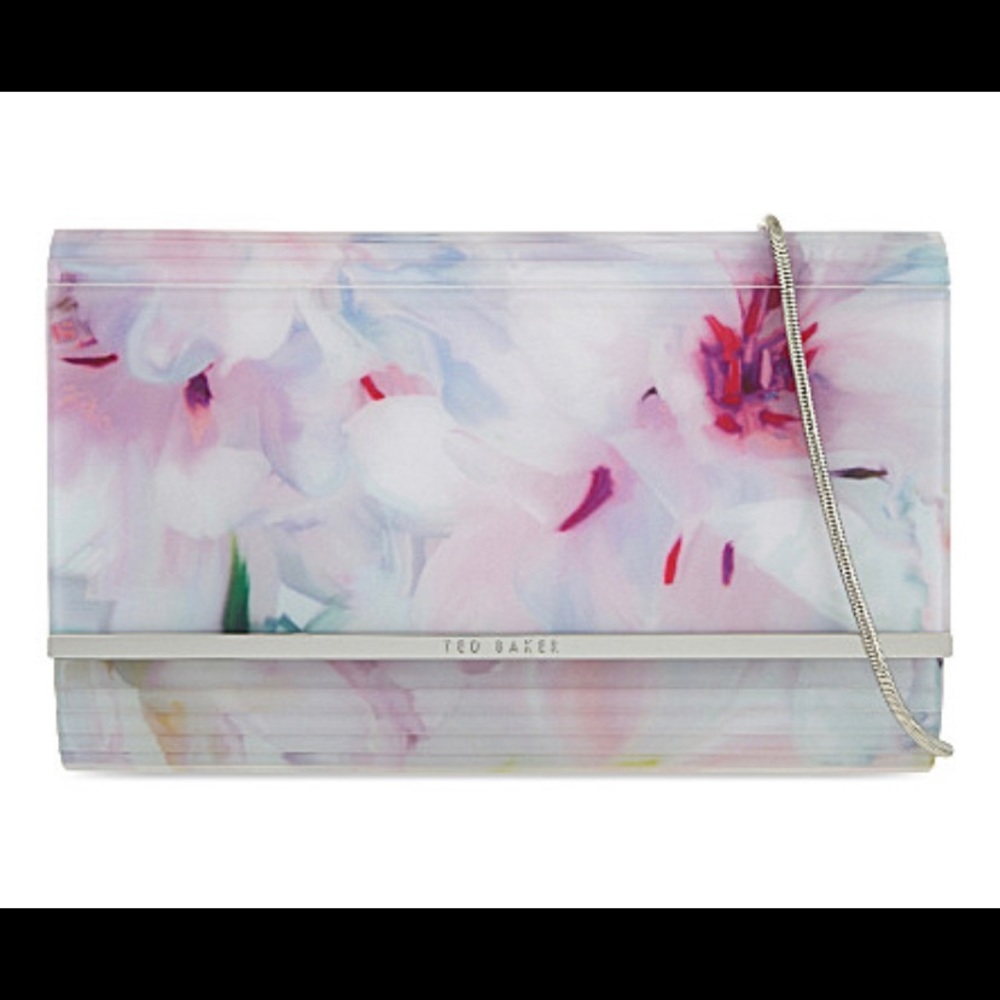 NWT Ted Baker Hanging Gardens Resin Clutch